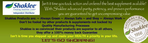Order Your Shaklee Products Now!